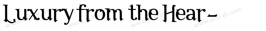 Luxury from the Hear字体转换